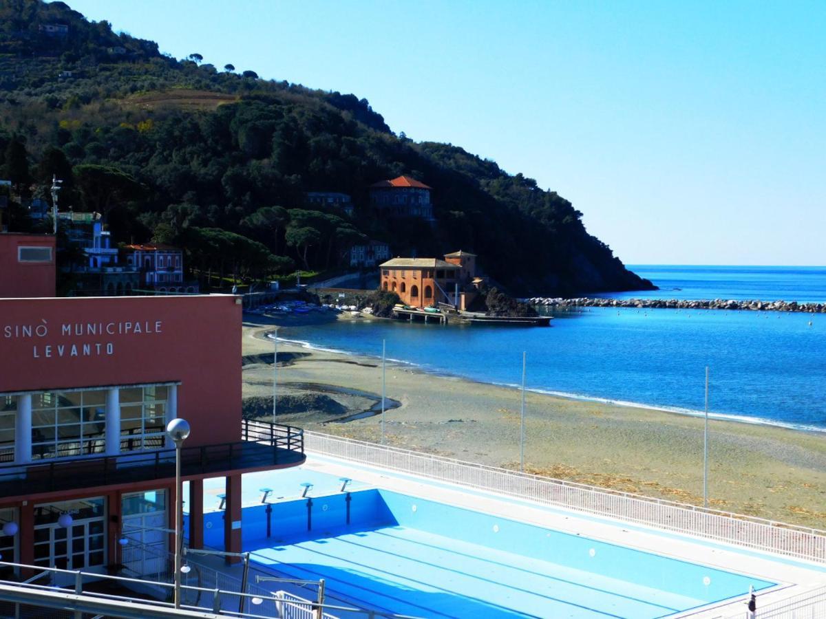 Trilocale Con Meravigliosa Vista Mare, Levanto Exterior foto